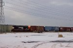 NS GP38-2 Locomotive making moves in the yard